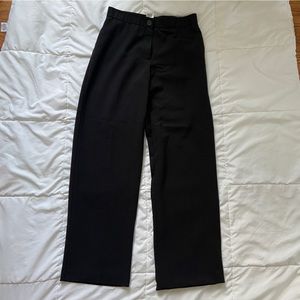 casual black trousers